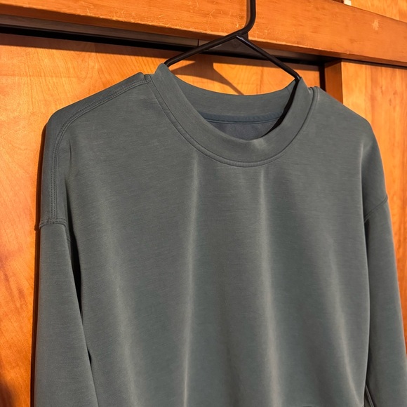 Lululemon Perfectly Oversized Cropped Crew *Softstreme Green Jasper - Picture 5 of 9